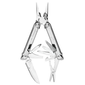 Leatherman Multitool FREE P2, stříbrná 832638