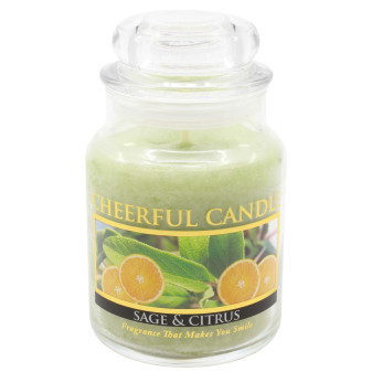 Cheerful Candle SAGE & CITRUS (Šalvěj a Citrusy) 160 g