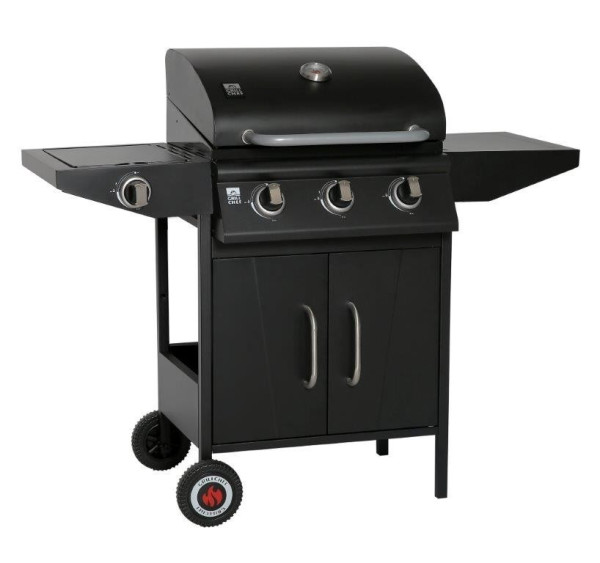 Landmann BBQ  plynový gril 3.1 (13 kW) s litinovými rošty, držákem plynové láhve, háčky na nářad