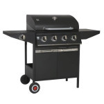 Landmann BBQ  plynový gril XL 4.1 (16 kW) s litinovými rošty, držákem plynové láhve, háčky.