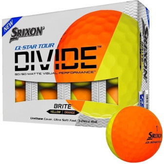 SRIXON Golfový míč Q STAR T3 DIVIDE, žlutý/oranžový, balení 12 ks
