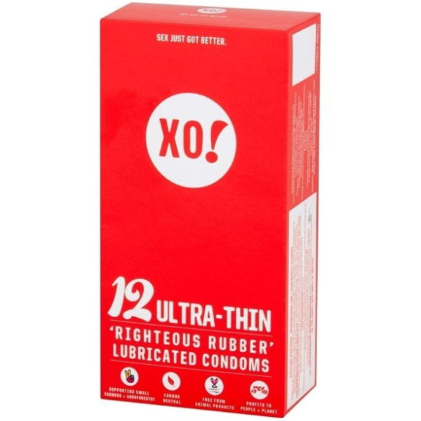 XO Kondom z přírodního latexu Ultra thin 12 ks