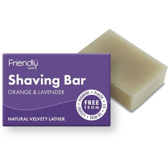 Friendly Soap Přírodní mýdlo na holení pomeranč a levandule 95 g