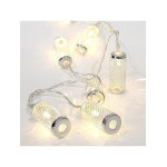 Eurolamp LED světelný řetěz s kovovým válcem, barva teplá bílá, 10 ks LED, 1 ks