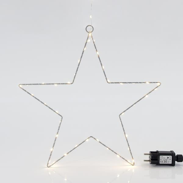 Osvětlená hvězda, 55 LED, 40 cm
