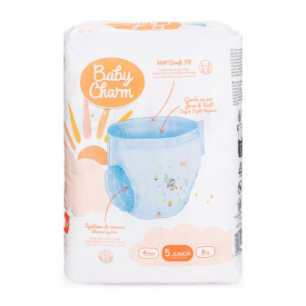 Baby Charm Super Dry Pant vel. 5 Junior, 12-17 kg (20 ks)