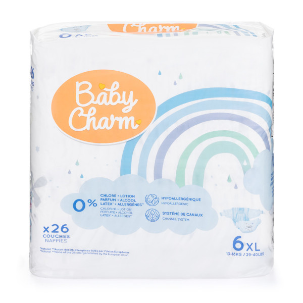 Baby Charm Super Dry Flex vel. 6 XL, 13-18 kg (26 ks)