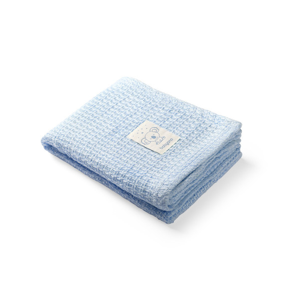 BabyOno Bambusová pletená deka 75 x 100 cm, modrá