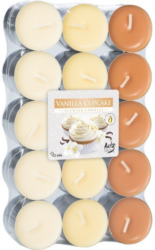 Čajové vonné svíčky 30 ks/vanilkový cupcake