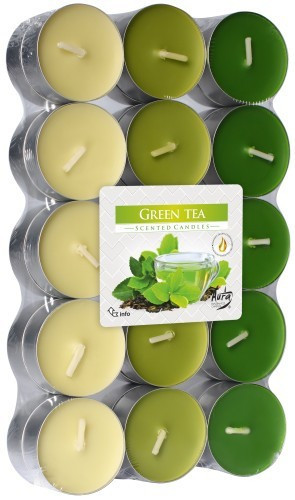 Čajové vonné svíčky 30 ks/Zelený čaj
