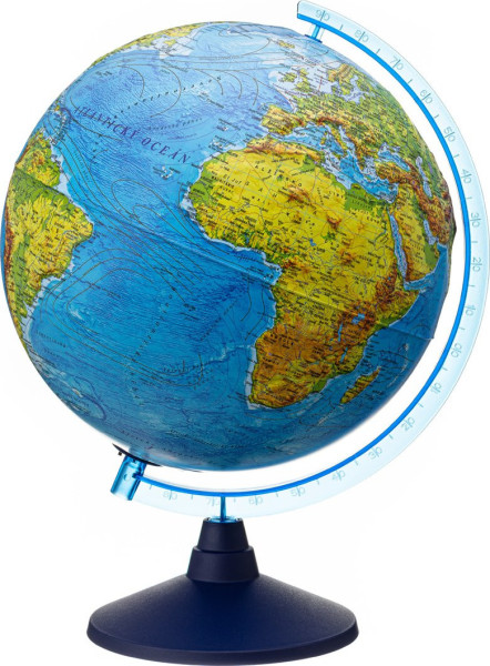 Alaysky Globe 25 cm Reliéfní fyzický a politický glóbus s LED podsvícením