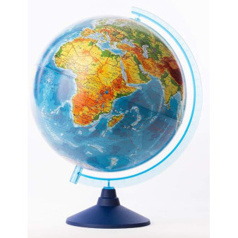 Alaysky Globe 25 cm Reliéfní fyzický a politický glóbus s LED podsvícením popisky EN