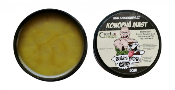 CZECH CANABIS Konopná mast Bučí's Dog CBD 50 ml