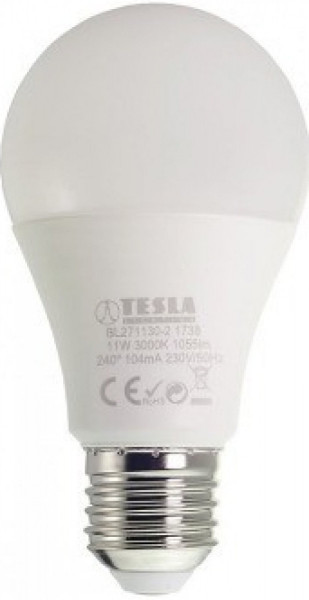 TESLA - LED  BL271130-2, žárovka BULB E27, 11W, 1055lm