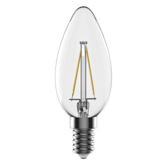 TESLA - LED  CL142227-1, žárovka CRYSTAL RETRO svíčka E14, 2,2W, 230V, 220lm, 25 000h, 2700K tep