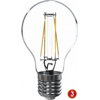 TESLA - LED  BL276527-3, žárovka CRYSTAL RETRO BULB E27, 6,5W, 230V, 835lm, 25 000h, 2700K teplá