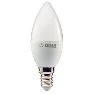 TESLA - LED  CL140530-7, žárovka CANDLE svíčka, E14, 5W, 230V, 400lm, 25 000h, 3000K teplá bílá,